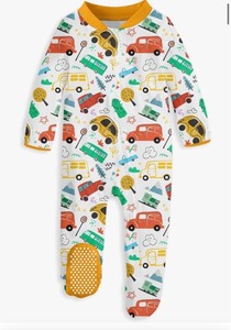 lot 7429599 image: uideazone Baby Girls Footed Pajamas Zip-Front One-Piece Sleeper Non-Slip Footie Cute Pattern Jumpsuit PJs 0-12 Month