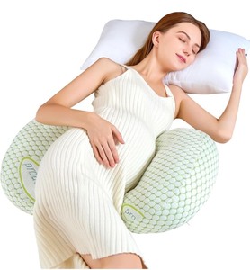 lot 7429669 image: Pregnancy Pillow for Sleeping,Portable Adjustable Maternity Pillow,Support for Back, Belly, HIPS for Pregnant Women,Ease The Discomfort of Pregnancy,Green