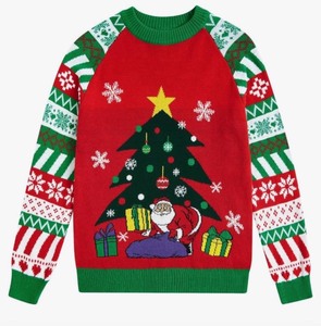 lot 7429672 image: Cutemile Girls Ugly Christmas Sweater Knit Pullover Xmas Reindeer Long Sleeve Cartoon Sweatshirts 3-10 Years