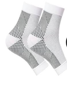 lot 7429716 image: Neuropathy Socks-2024upgrade(2pairs),functional socks for neuropathy,plantar fasciitis Compression Socks, 20-30mmHg ankle compression sleeve soothe Socks, toeless compression ankle socks and ankle wraps, for plantar fasciitis relief
