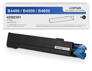 lot 7429718 image: B4400B4600 High Yield Toner Cartridge (Black ,1 Pack) Compatible for OKI B4600 43502301 Toner Cartridge Replacement for OKI B4400n B4600n B4500n B4550 B4550n Printer