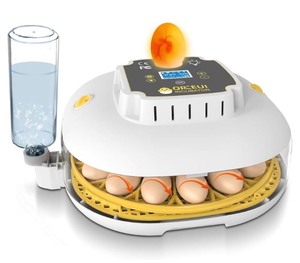 lot 7429734 image: 22 Egg Incubator for Hatching Eggs with 360° Automatic Egg Turning and Humidity Control, with Egg Candler, Eggs Poultry Hatcher with ABS Transparent Shell, Holds 22 Eggs
