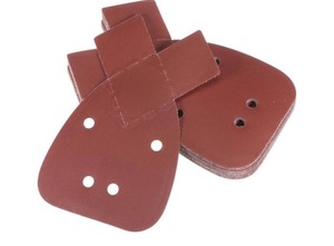lot 7429739 image: HARFINGTON 40pcs Hook & Loop Sandpapers Aluminum Oxide Sanding Pads Mouse Detail Sander Papers Sanding Sheets with Extra Tips for Wood Metal, Reddish Brown unknown grit