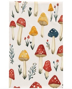 lot 7429742 image: Botanical Mushrooms Tablecloth