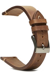 lot 7429764 image: Jeereal Leather Watch Bands Quick Release Genuine Leather Watch Straps for Men Women- 18mm 20mm 22mm