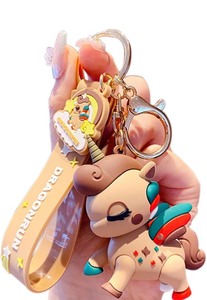 lot 7429842 image: BEXOA Cute keychain Kawaii Anime Keychains Accessories, Unicorn Handbag Charms Car Cartoon Key Chain for Kids Boy Girl Women