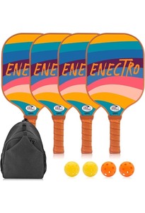 lot 7429863 image: Pickleball Paddles Set of 2 or 4, USAPA Approved Fiberglass Pickle Ball Set with 2 or 4 Lightweight Pickleball Rackets, 4 Pickleball Balls, 4 Pickle Ball Grip Tape and 1 Pickleball Bag