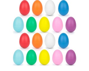lot 7429870 image: LovesTown 18pcs Plastic Egg Shakers Percussion Instruments Musical Egg Maracas Easter Egg with 9 Colors