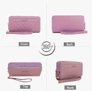 lot 7429910 image: PORT&LOTUS Wristlet Wallet for Women with Cash Coin Credit Card Slot PU Leather Wallet Purse for Women sky blue