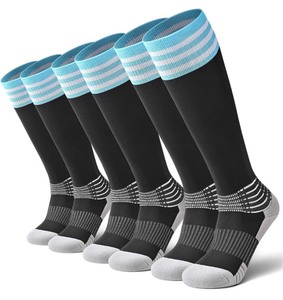 lot 7429919 image: IRAMY Compressive Soccer Socks Ankle Compression Support Coolmax Wicking Anti-Slip Football Baseball Softball 123 Packs