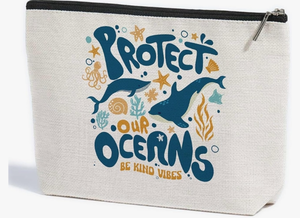 lot 7429944 image: Ocean Gifts Shark Gifts Makeup Bag Ocean Themed Gifts Beach Gifts Shark Themed Gifts Beach Essentials Makeup Pouch for Women Ocean Lover Shark Lovers Beach Themed Gifts Shark Stuff Cosmetic Bag