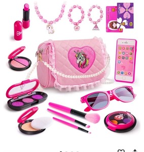 lot 7429976 image: Meland Toys for Girls - Toddler Girls Gift Idea for Birthday Christmas, Pretend Makeup Kit for Girls with My First Purse Toy, Makeup for Kids Age 3-6 Year Old for Pretend Play