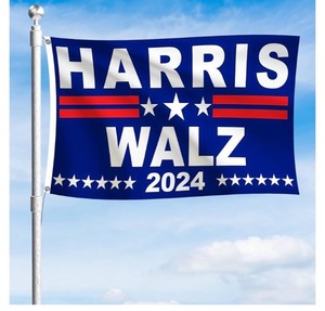 lot 7429988 image: Harris Waltz 2024 Flag - 3x5Ft Outdoor Garden Flag Kamala Harris for President FlagYard Sign Garden Flag Indoor Outdoor Home Decor
