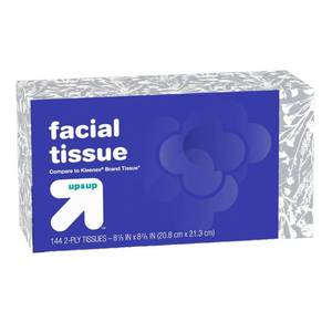 lot 16 image: Facial Tissue - 4 pack, 144 per pack