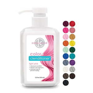 lot 24 image: Keracolor Semi Permanent Hair Dye 3 in 1 Clenditioner Light Pink 12 fl oz