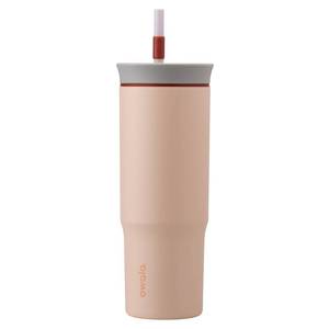 lot 83 image: Owala 24oz Stainless Steel Straw Tumbler. Hot or Cold. Straw and Sip Modes. - Sandy Shores