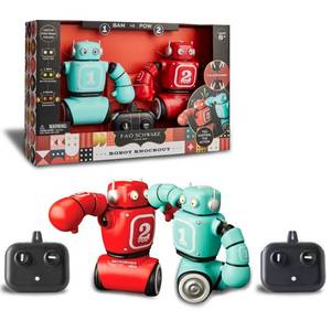 lot 87 image: FAO Schwarz Robot Knockout Remote Control Boxing Set