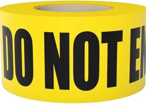 lot 56127 image: Tapix Caution Do Not Enter Tape - 3 inch x 1000 feet