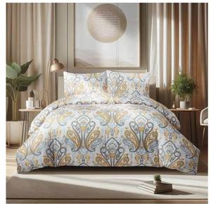 lot 56139 image: Style Quarters Boho Queen Duvet Cover Set