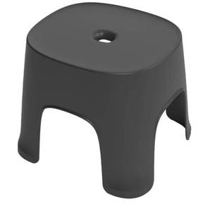 lot 56144 image: Non-Slip Plastic Step Stool - Black