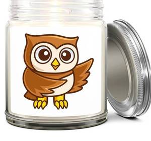 lot 56155 image: Lavender Scented Owl Candle - Made in USA