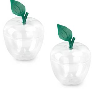 lot 56158 image: Apple Shaped Cookie Storage Jars Set of 2