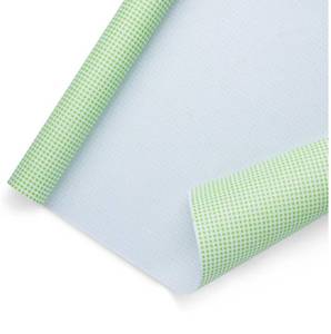 lot 56175 image: Lime Green Plaid Wrapping Paper Roll