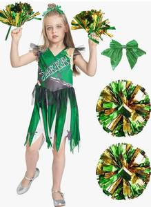 lot 56195 image: Zombie Cheerleader Halloween Costume with Pom Poms