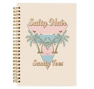 lot 56431 image: Beach Vibes Spiral Notebook - HIGH TIDES GOOD VIBES