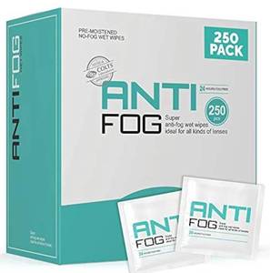 lot 56437 image: Anti-Fog Lens Cleaning Wipes 250-Pack