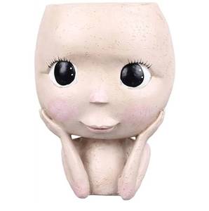 lot 56447 image: ZephyVita Decorative Face Planter Pot