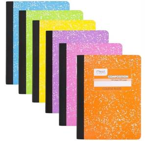 lot 57058 image: Mead Composition Notebooks 6-Pack Bright Colors