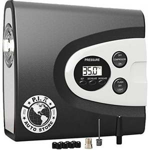 lot 57067 image: Premium Digital Tire Inflator - Electric 12v DC Portable Auto Air Compressor NEW