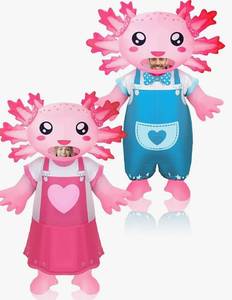 lot 57068 image: Inflatable Axolotl Costume Set - 96 inch Adult Size