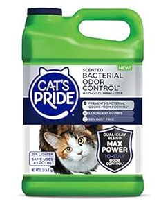 lot 57069 image: Cat s Pride Max Power Bacterial Odor Control Scented Multi-Cat Clumping Litter 15 lb Jug