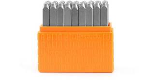 lot 57074 image: Impress Art, Set Sans Serif Lowercase Metal Stamp Set, 3mm 27pcs 8116