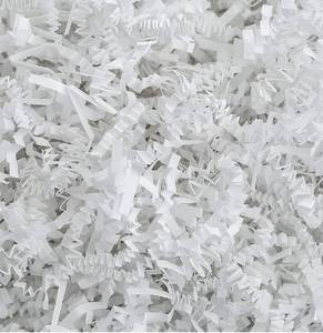 lot 56205 image: White Crinkle Cut Paper Shred - 2 LB Bag