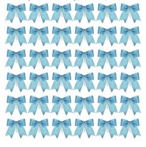 lot 56210 image: 36-Piece Blue Glitter Gift Bows Set