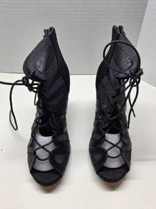 lot 56218 image: Black Mesh Heels Womens Size 9