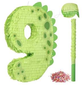 lot 56220 image: Dinosaur Number 9 Pi�ata Set