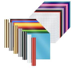 lot 56241 image: 45-Sheet Permanent Vinyl Bundle for Cricut
