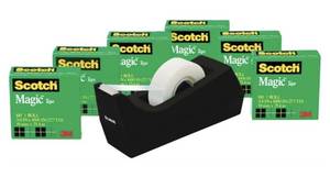 lot 56253 image: Scotch Magic Tape Value Pack with Dispenser