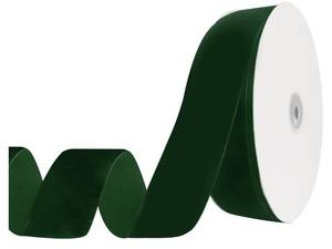 lot 56254 image: Forest Green Velvet Ribbon - 1.5 x 20 Yards