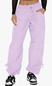 lot 56273 image: Womens Lilac Cargo Parachute Pants Womens L