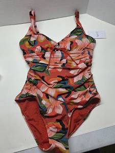 lot 56284 image: Skye Floral One Piece Bathing Suit Womens M