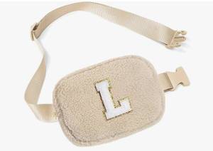 lot 56285 image: Initial Letter L Plush Fanny Pack