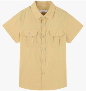 lot 56291 image: Boys Short Sleeve Button Down Uniform Shirt Size 13-14 Years