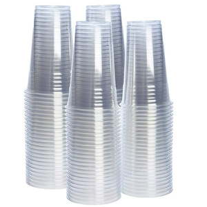 lot 56294 image: Comfy Package 100 Pack - 24 oz. Crystal Clear PET Plastic Cups