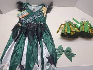 lot 56296 image: IKALI Zombie Halloween Costume Cheerleader High School Prisoner Bride Nurse FancyDress 4-6Y