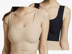 lot 56374 image: Locoowa 3 piece Bra Bra Tops Seamless Comfort Yoga Bralette Top Removable Padded Underwear 2xl